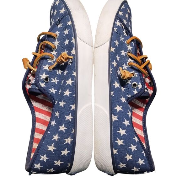 Sperry  Top-Sider 97679 Women's 9.5 Med Blue, White Stars, Red, White Stripes - Picture 5 of 12
